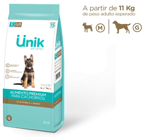 Unik Cac Talla Med/Gr 15Kg