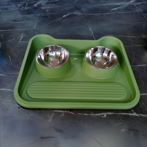 [COMP075] Bandeja Comederos Doble Oliva