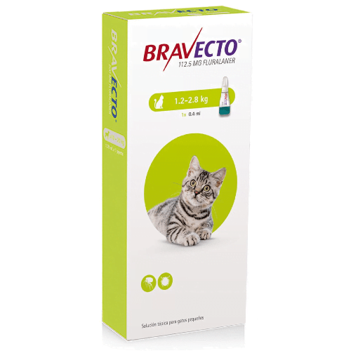 [MED280] Bravecto Gato De 1.2 A 2.8Kg