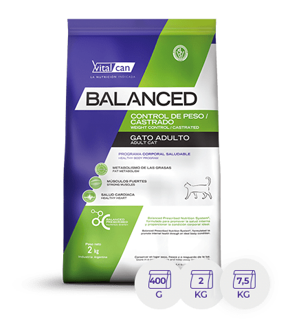 [VIT006] Bal Gato Ctrl Peso/Cstrdo X2 K