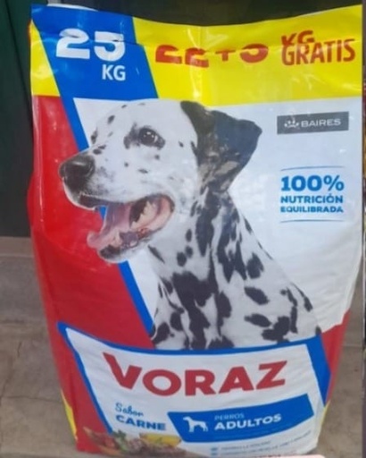 [VOR012] Voraz Adulto Carne X 22+3Kg
